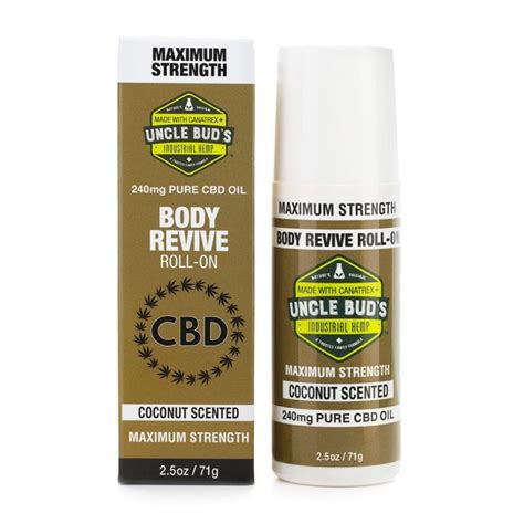 Gold Box Max Strength Cbd Body Revive Roll On Uncle Buds