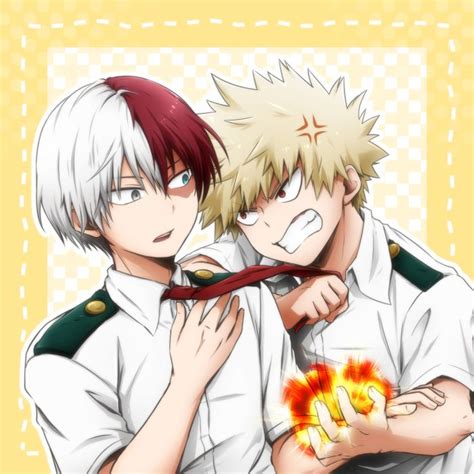 Anime, my hero academia, denki kaminari, halloween, izuku midoriya. Bakugou Katsuki & Todoroki Shouto | Boku no hero academia ...