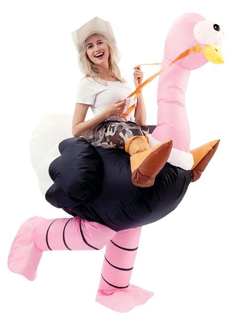 Adult Inflatable Ride On Ostrich Costume
