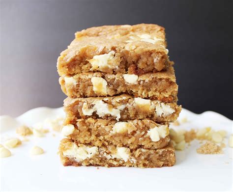 Browned Butter White Chocolate Blondies Modern Honey