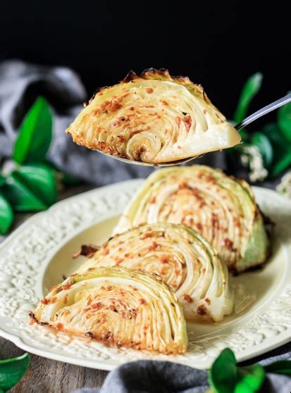 Reserving 2 to 3 tablespoons of the cider butter, brush the top sides of the cabbage wedges with the balance of the cider butter. Roasted Cabbage Wedges with Lemon Garlic Butter