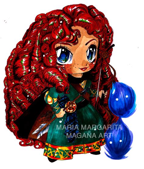 Chibi Merida By Selene Nightmare69 On Deviantart Chibi Disney Chibi