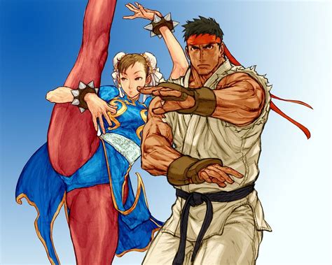 Ryu And Chun Li Personagens Street Fighter Desenho De Anime