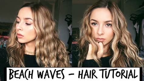 My Natural Beach Waves Hair Tutorial 2017 Youtube