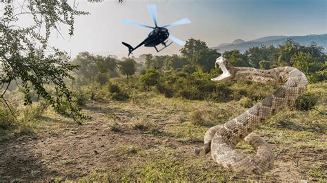 A Massive 30 Foot Long Snake аttасkѕ A Helicopter But Luckily The