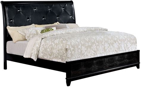 Bryant Ii Black Calking Upholstered Platform Bed From Furniture Of