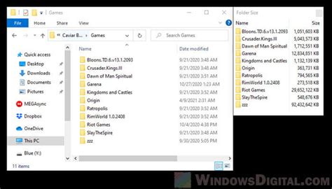 How To Show Folder Size In Windows 10 File Explorer Folder Size How