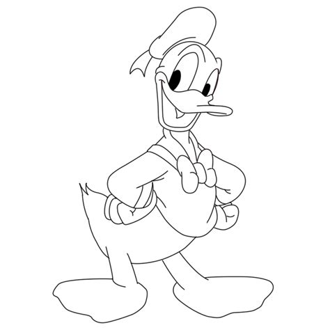 How To Draw Donald Duck Draw Central