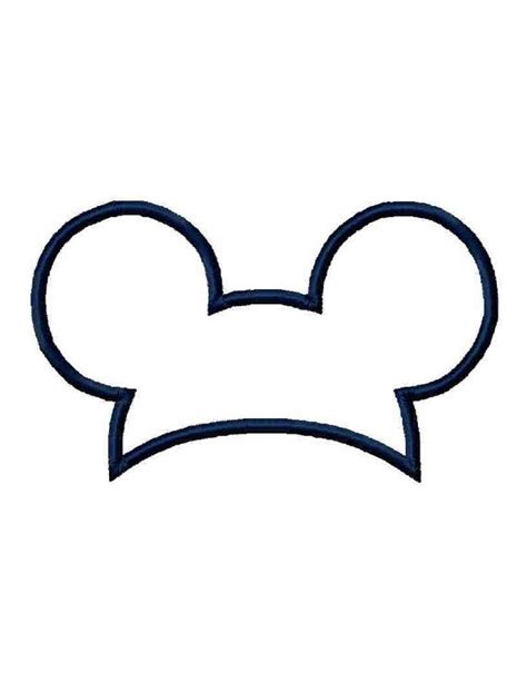 Instant Download Mouse Ears Hat Applique By Institchesembroidery 275