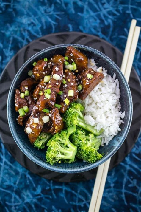 The words 'mongolian food' are often synonymized with the ornate mongolian barbecue. Mongolian Seitan (Vegetarian Mongolian Beef) Recipe | Yup ...