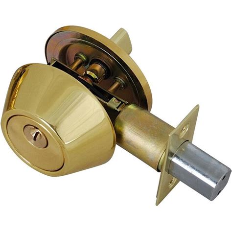 Grip Tight Tools Solid Brass Entry Door Lock Single Cylinder Deadbolt