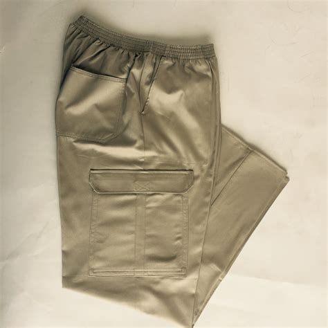 Full Elastic Waist Cargo Pants For Men 103ec Professional Fit Clothing