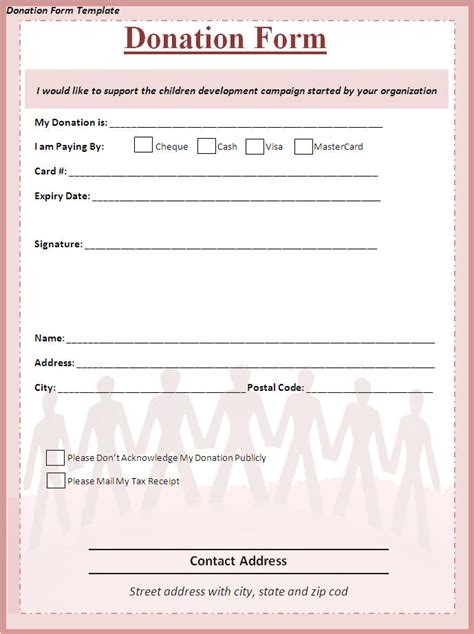 Donation Certificate Templates Free Printable Word PDF Samples