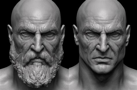 God Of War Check Out Early Character Design For Kratos