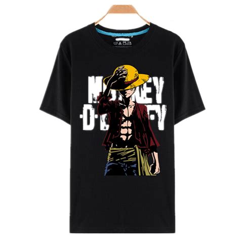 One Piece T Shirt Luffy Straw Hat Japanese Anime T Shirts