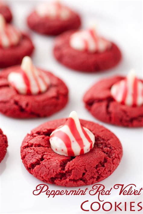 Peppermint Red Velvet Cookies With Peppermint Kisses Cooking Classy