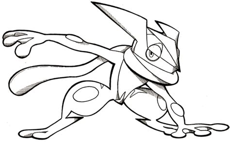Ash Greninja Coloring Page Coloring Pages