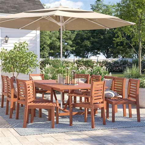 38 l x 23 w x 35 h, barstools dimensions: Sol 72 Outdoor™ Brighton 13 Piece Dining Set & Reviews ...