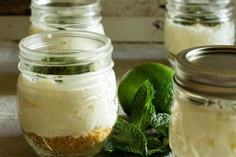 No Bake Mojito Cheesecakes In A Jar The Copper Table