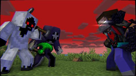 Entity 303 And Dreadlord Vs Herobrine Minecraft Fight Animation Youtube