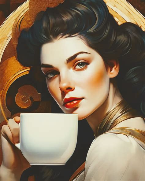 Download Woman Drinking Coffee Coffee Royalty Free Stock Illustration
