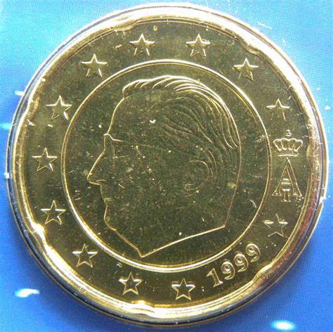 Belgien 20 Cent Münze 1999 Euro Muenzentv Der Online Euromünzen