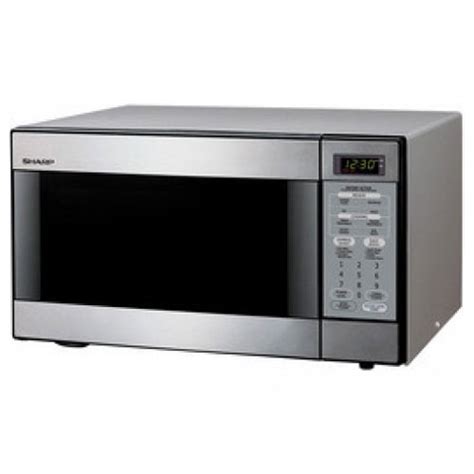 Sharp R 398 220 240 Volt 50 Hz Stainless Steel Microwave World Import