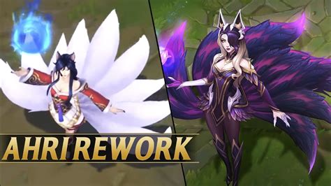 Ahri Rework New Gameplay Preview All Abilities Skins League Of