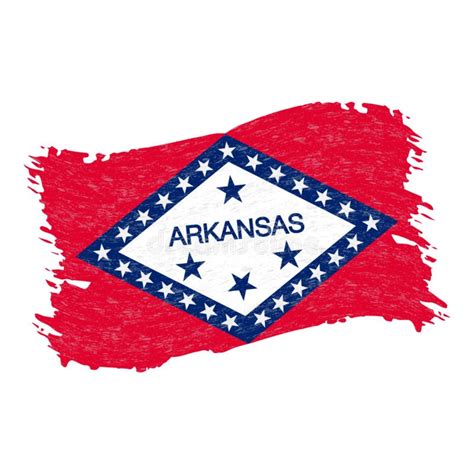 Zegel Van Arkansas Grunge En Collage Van De Staat Arkansas Van