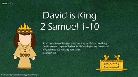 Old Testament Seminary Helps Lesson 92 David Is King 2 Samuel 1 10