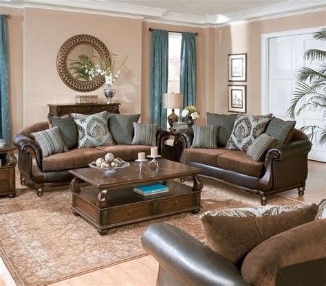 Grey Living Room Walls Brown Couch Leather Sofas Color Schemes 7 Living