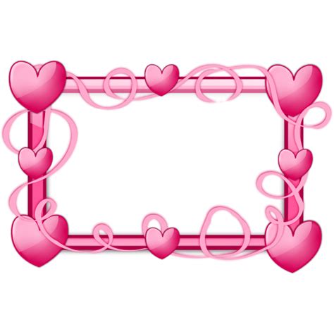 Pink Hearts Frame Vector Graphics Free Svg