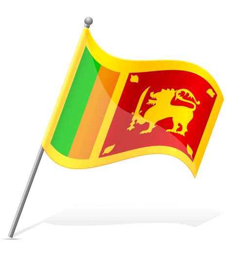 Flag Of Sri Lanka Vector Illustration 513638 Vector Art At Vecteezy