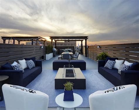 Luxury Rooftop Kitchen Pergola Dining Orren Pickell Building Group