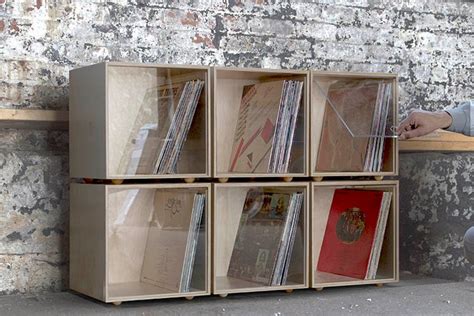Stackable Storage Cube Clear Vinyl Lp Record Storage