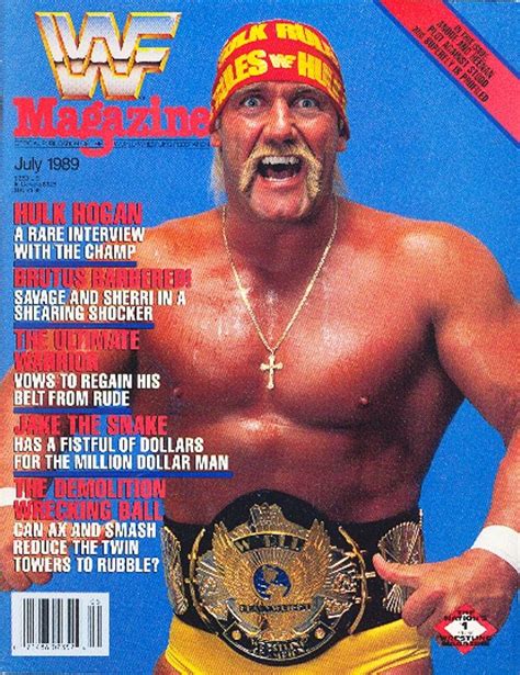 The Cover Of Wrestling Magazine With Wrestler On It