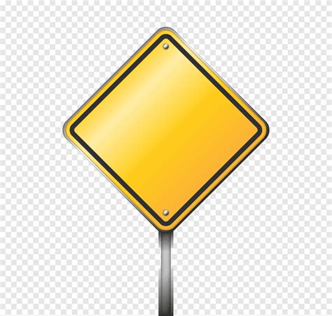 Verkeersbord Waarschuwingsbord Pictogram Lege Gele Verkeersborden Gele Bewegwijzering