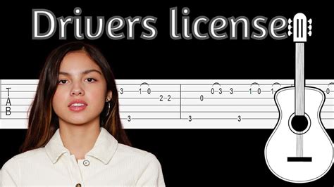Drivers License Olivia Rodrigo Guitar Tutorial Fingerstyle