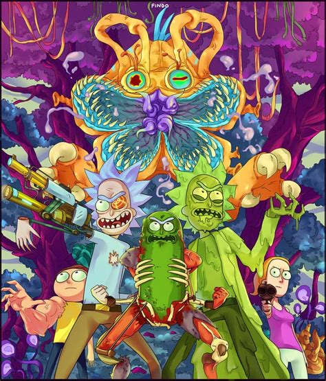 Rick And Morty Artwork By Findo Rrickandmorty