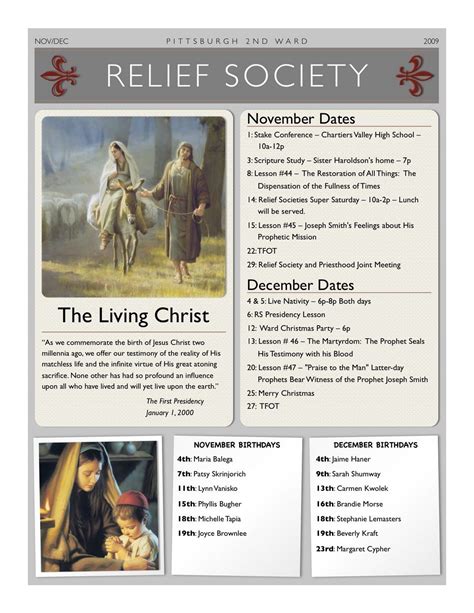PGH2 Relief Society | Lds relief society, Relief society, Relief 
