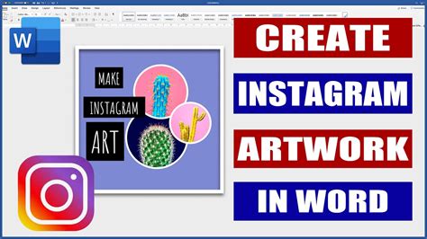 Create Instagram Artwork In Word Microsoft Word Tutorials Youtube