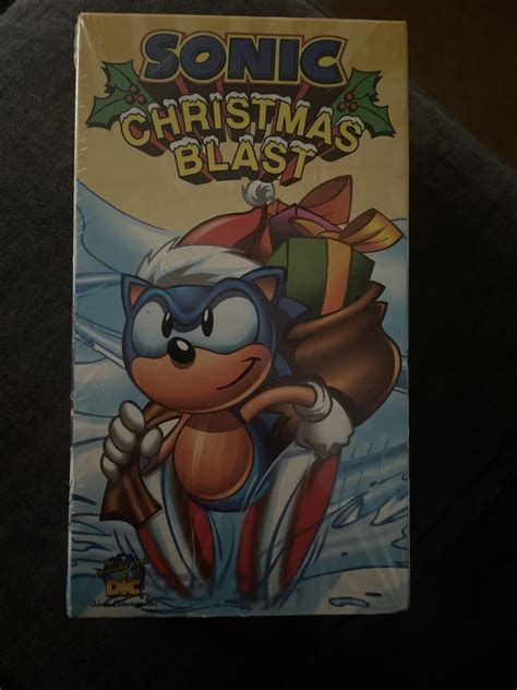 Sonic Christmas Blast Rare Vhs Tape Sega Sonic The Hedgehog Values Mavin