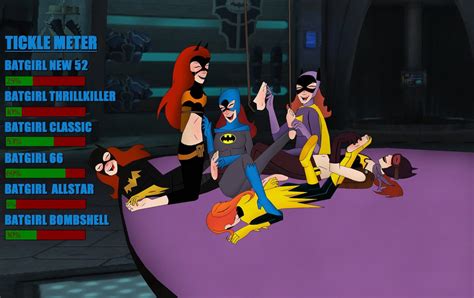 Old Art From Tkgeek 33 Batgirl Tickle Fight By Paranormalnerdom On Deviantart