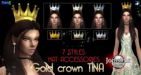 Jom Sims Creations Gold Crown Sims 4 Downloads Sims Sims 4 Sims
