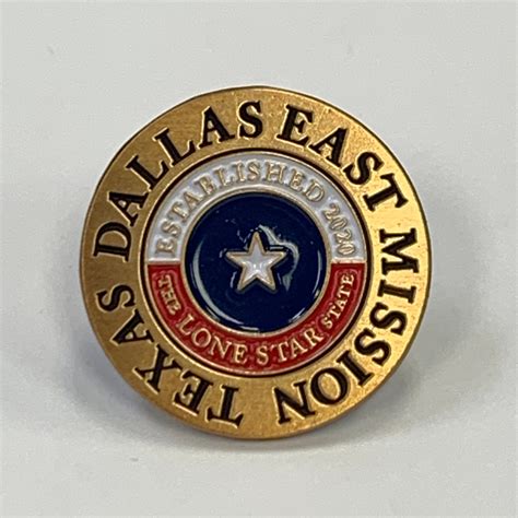 Texas Dallas East Mission Lapel Pin Lds Etsy Uk