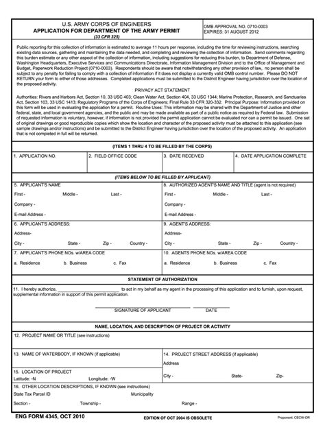 Eng Form 4288 Fillable Printable Forms Free Online