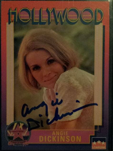 1991 Angie Dickinson Hollywood Walk Of Fame Original Autograph Auto Police Woman Ebay