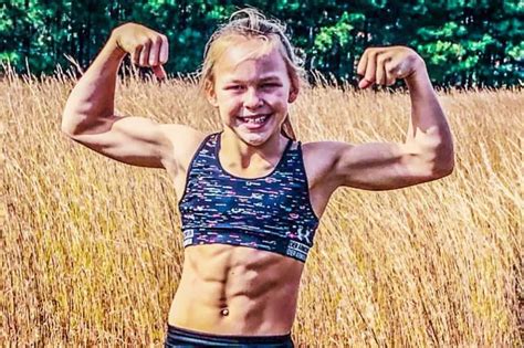 Ten Year Old Girl Maintains Extreme Six Pack By Exercising For 30 Hours A Week Daily Star