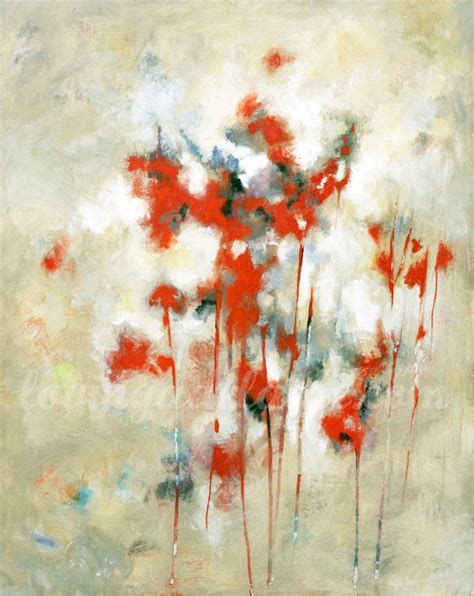 Original Abstract Art Neutral And Red By Addiesmommypaints On Etsy