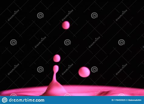 Color Liquid Droplets Splashing Fluids Incredible Beautiful Abstract